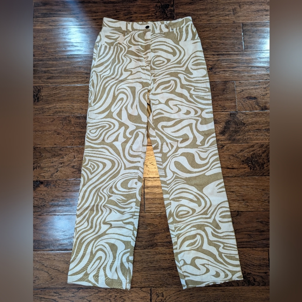 Women's De Base Patterned Pants Size Medium